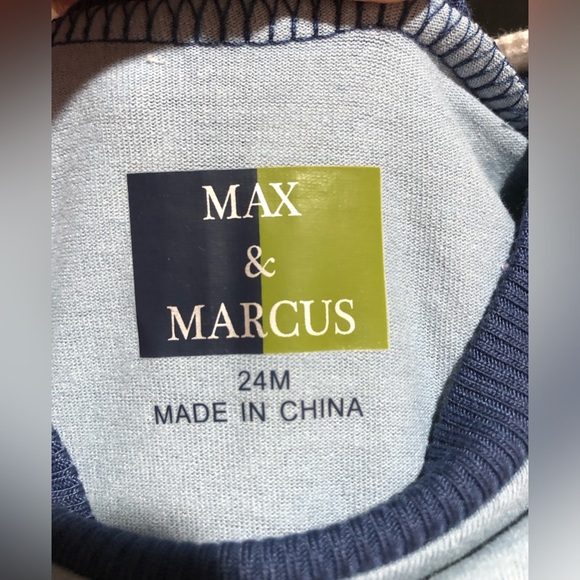 MAX & MARCUS 3 piece set with pants, T-shirt, and zip up hoodie, size 24 mos - Picture 2 of 9